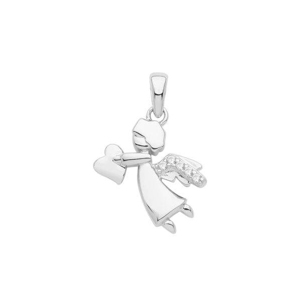 silver angel pendant