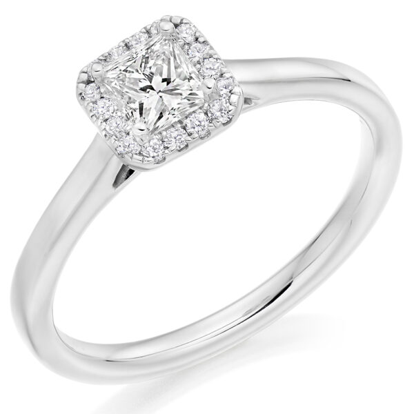 lab grown princess cut diamond ring