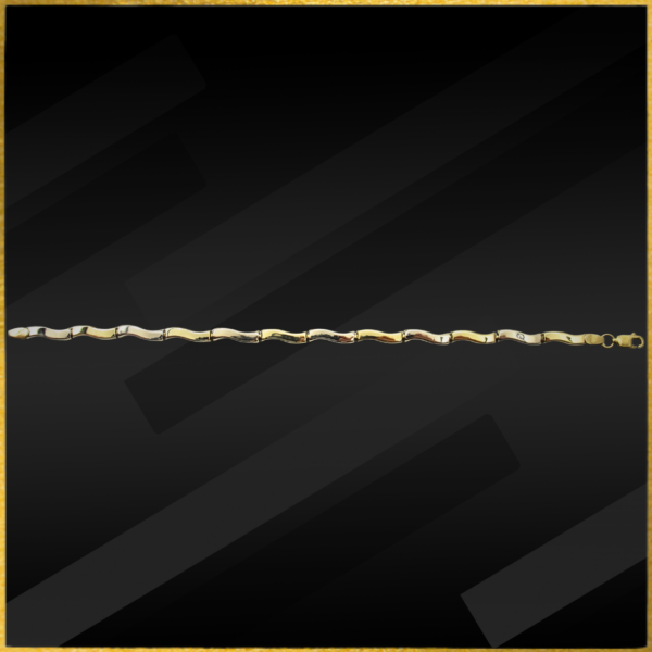 9 carat dual gold fancy bracelet
