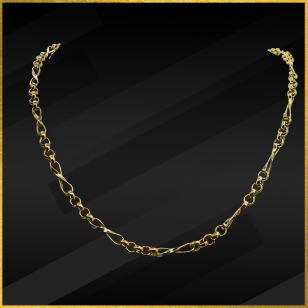 9 carat yellow gold fancy chain