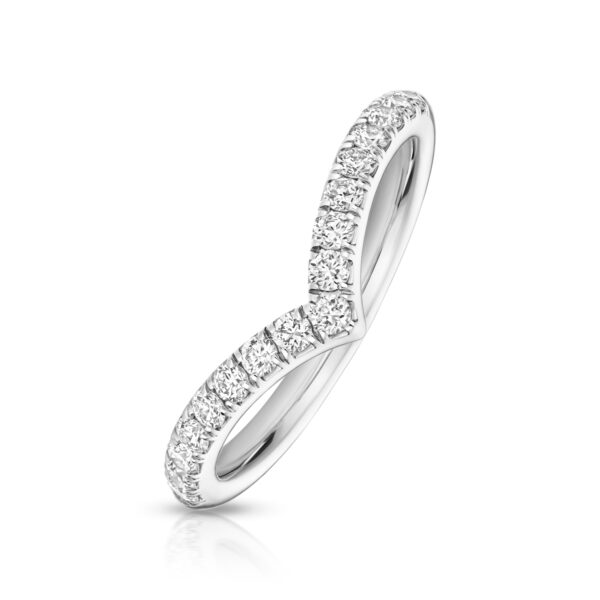 platinum lab grown diamond wedding ring