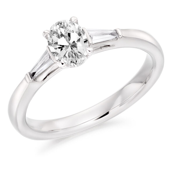 lab grown diamond trilogy ring