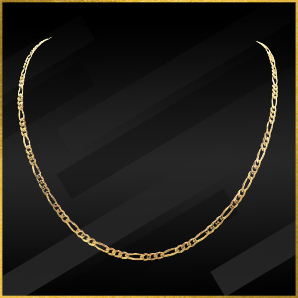 9 carat yellow gold figaro chain